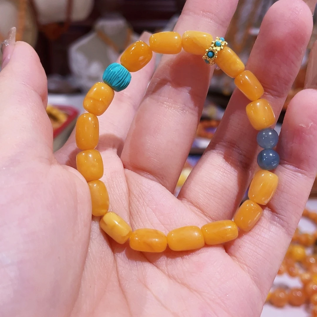 蜜蜡未镶嵌手链手串