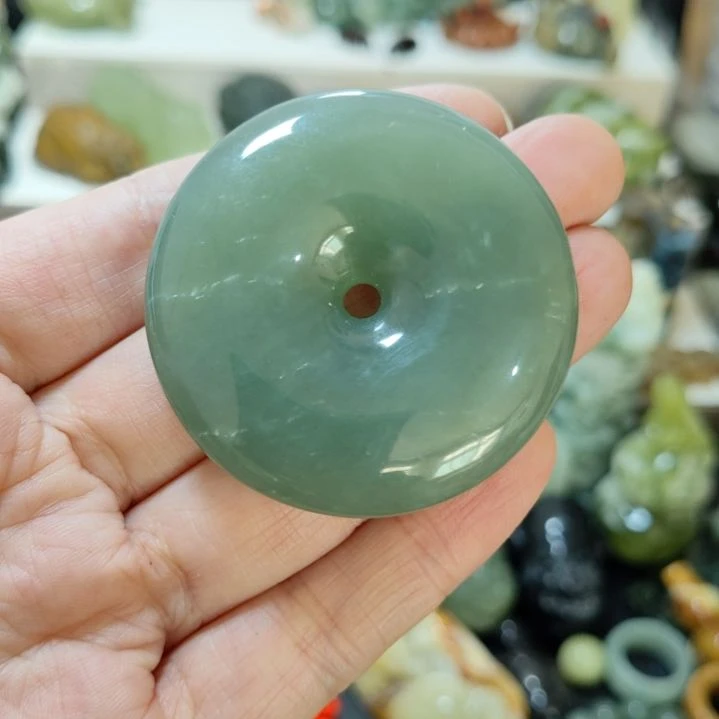 岫玉平安扣未镶嵌旺***圳