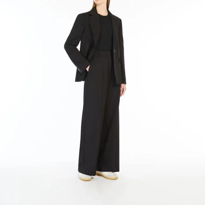 Max2025新款女士直筒羊毛西装裤长裤百搭显瘦