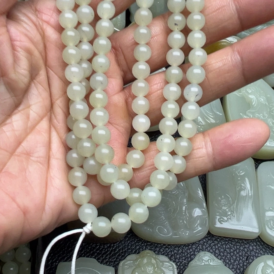 匠***8和田玉（糖玉）未镶嵌项链