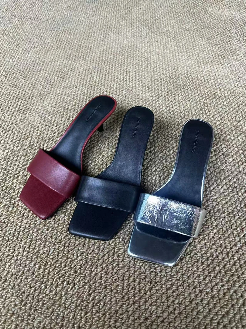 WHIMSY ROW时尚气质夏季凉拖百搭细跟高跟鞋