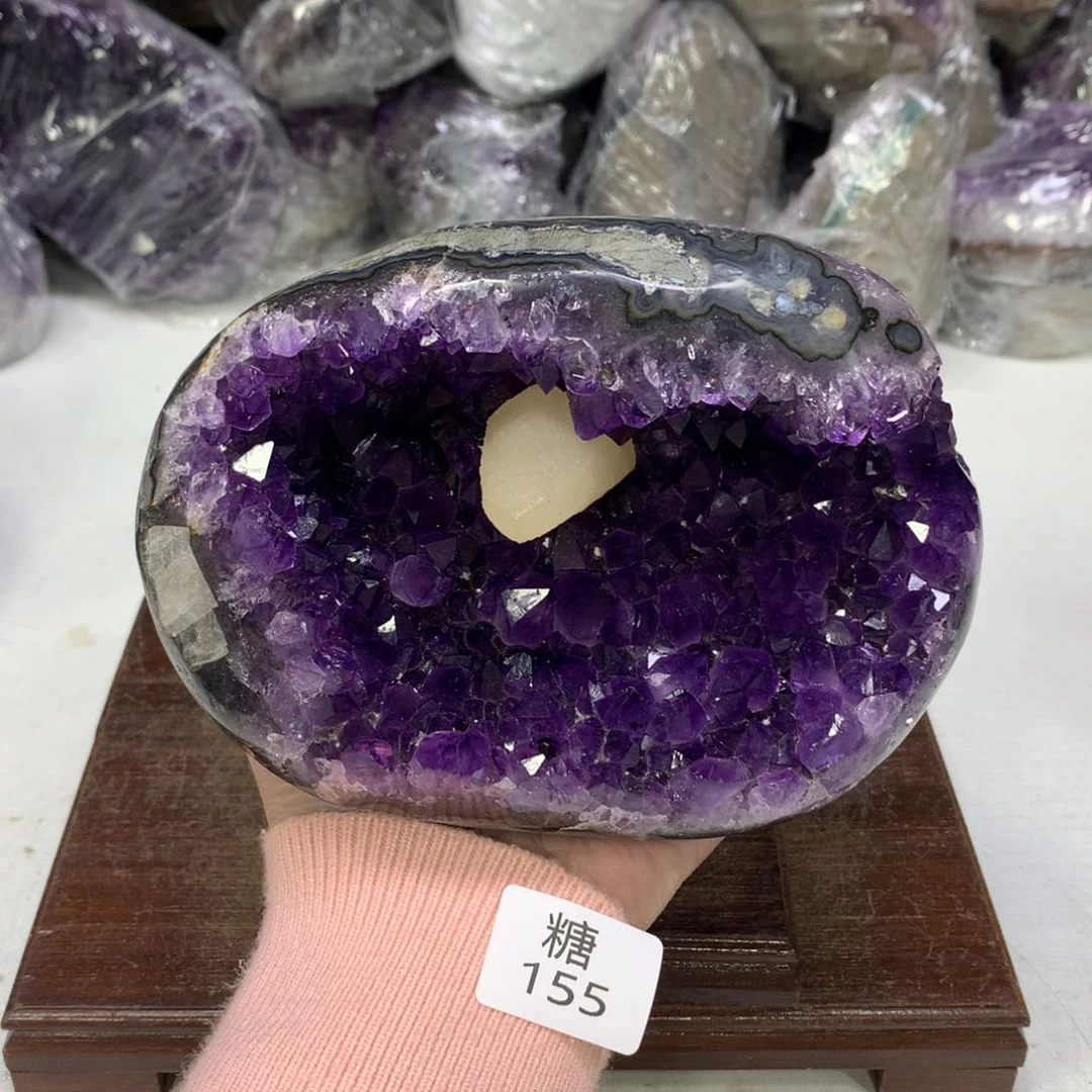 紫晶摆件未镶嵌水晶