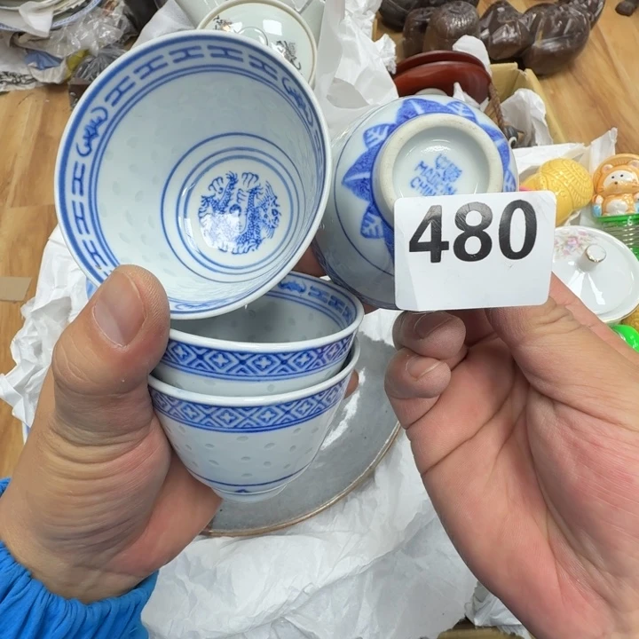 瓷片工艺品摆件瓷器摆件正能量