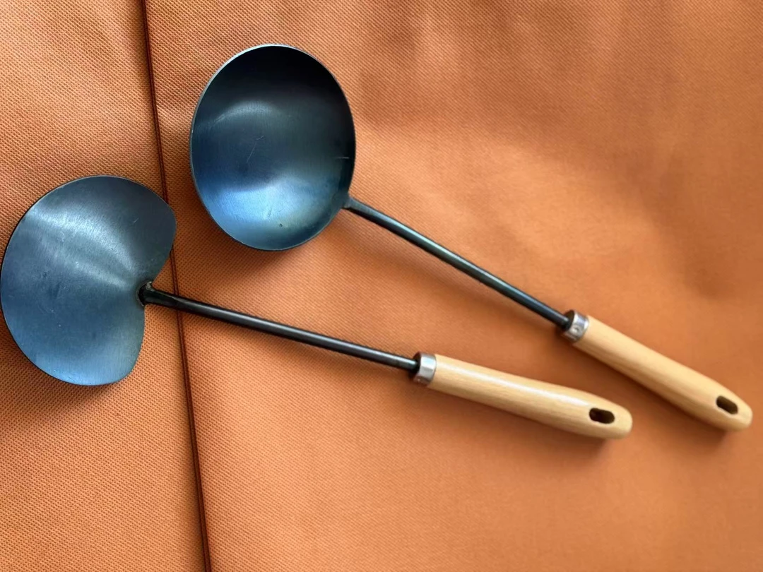 手工烤蓝工艺铲子+勺子一套