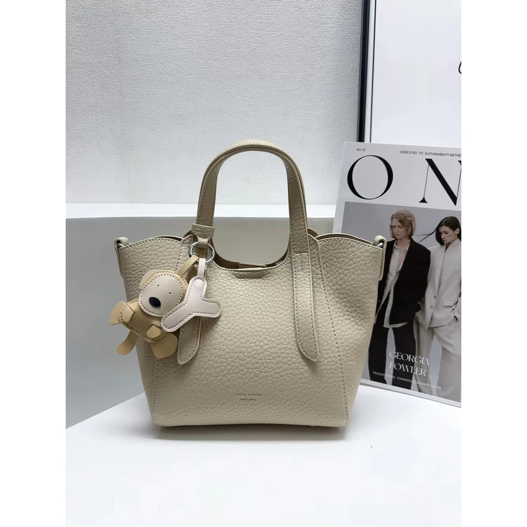 菜篮子包包女2024新款小众手提包女士水桶包大容量感斜挎包女