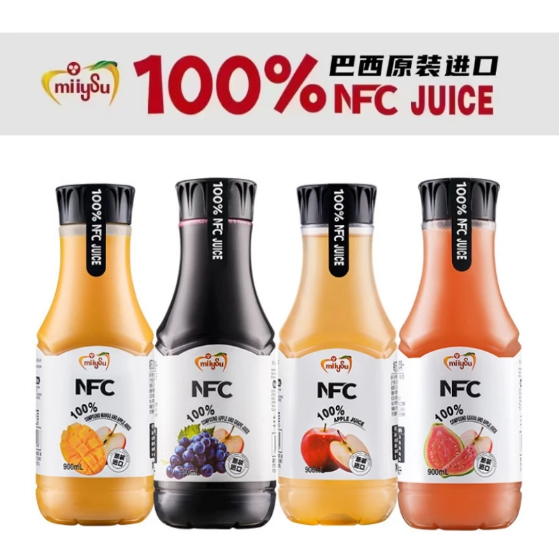 【巴西进口】miiysu梅苏复合水果汁NFC苹果汁饮料芒果汁石榴葡萄