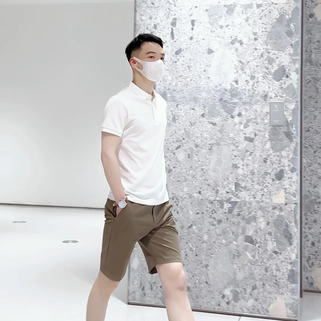 【组合套装】POLO衫+夏季五分裤 两件套短袖休闲商务男士翻领修身