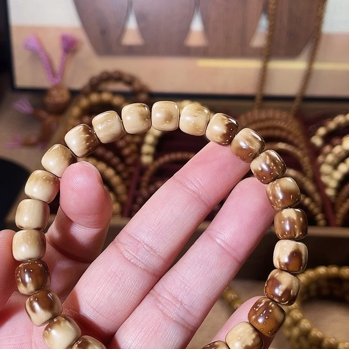 吃***角紫金鼠手串紫金鼠实心花鼠