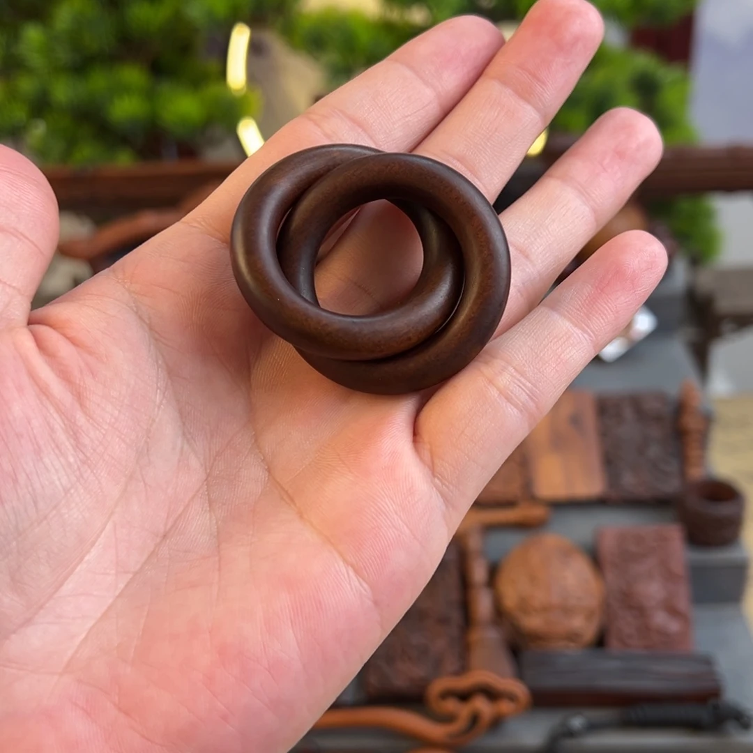 枣木李*通雷击枣木精品小乾坤圈