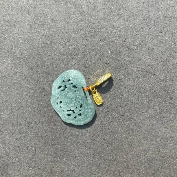 C397-蓝水翡翠莲花锁吊坠0002