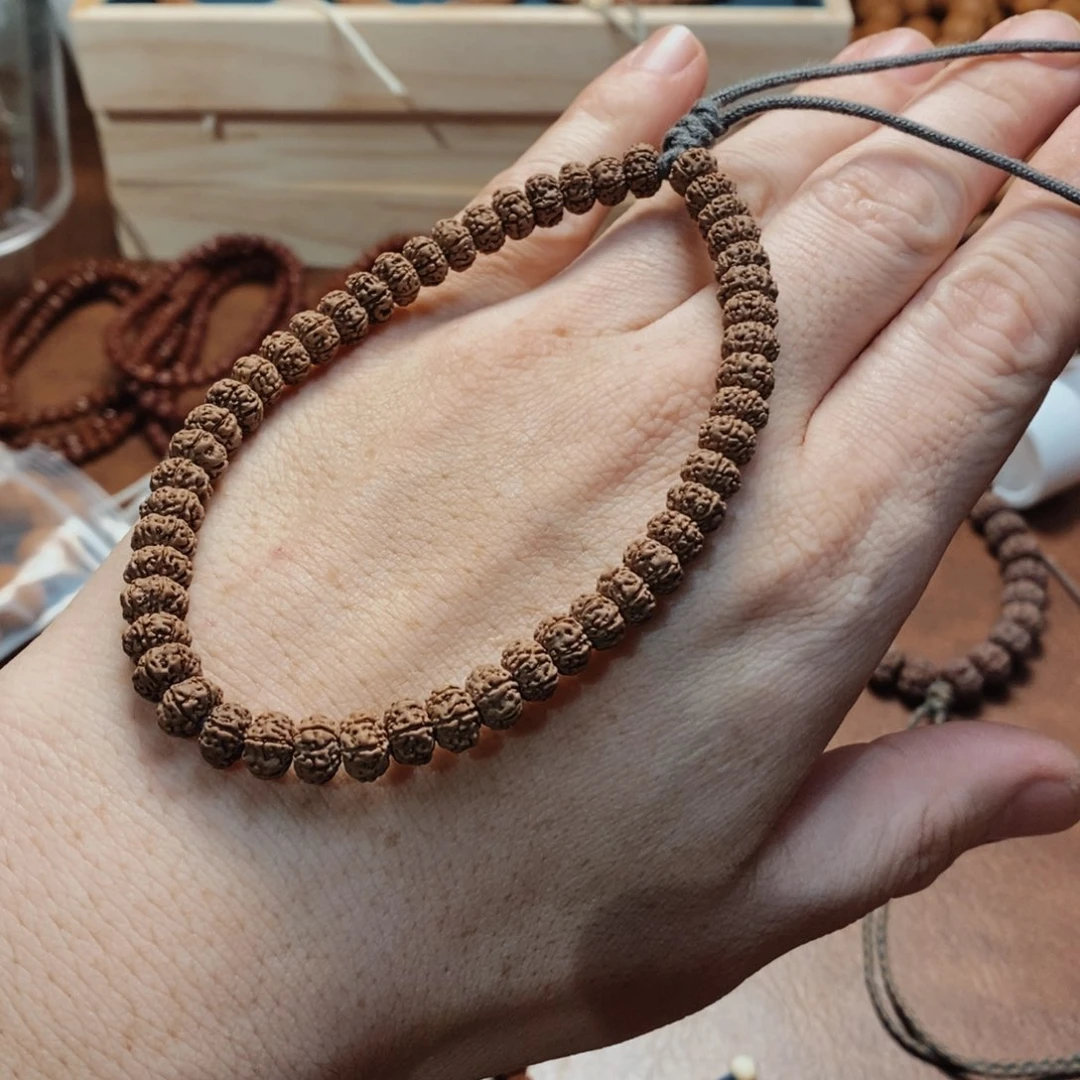 金刚菩提手串喜**阴平细6瓣6+