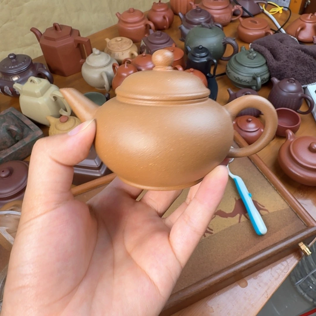 茶壶紫砂半手工紫砂壶一把