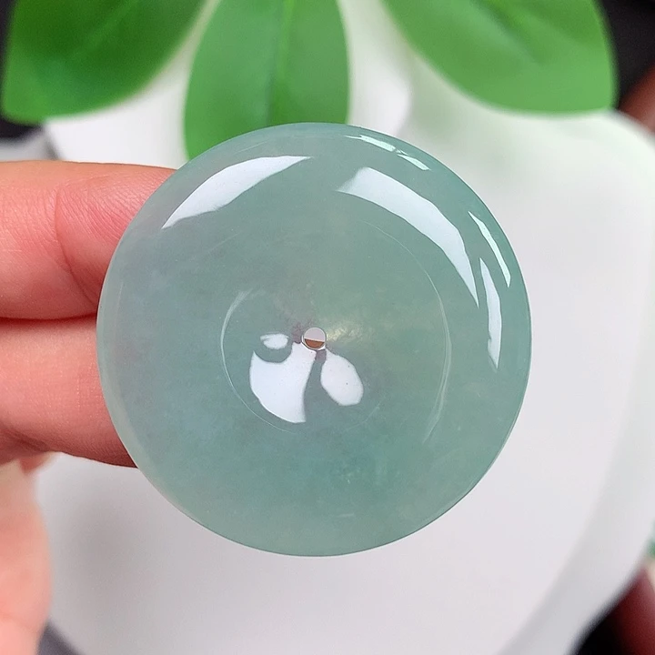 颈饰未镶嵌翡翠平安扣 35.3x6.1mm