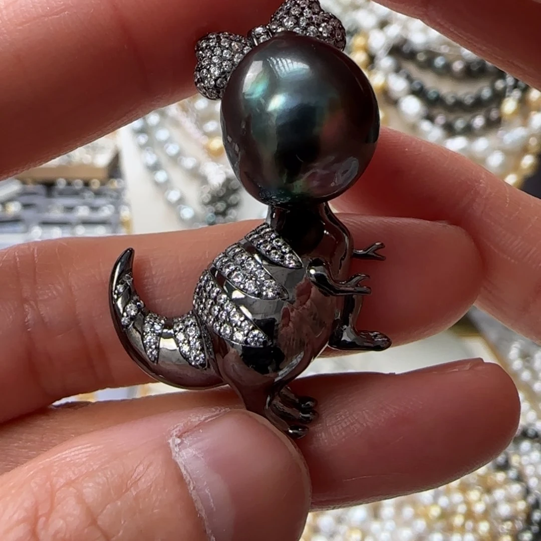 海水珍珠颈饰银S925镶嵌