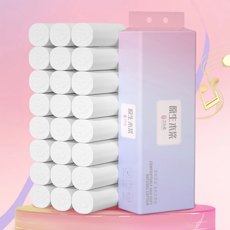 14卷无芯卷筒纸家用卫生纸厕所专用五层加厚纸巾便捷携带款多用途