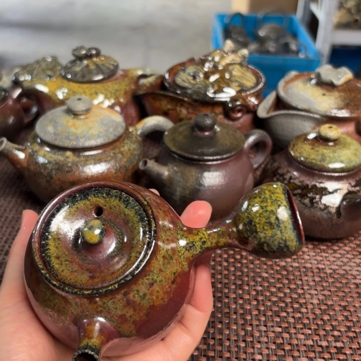 茶杯紫砂瑕裂丝壶200