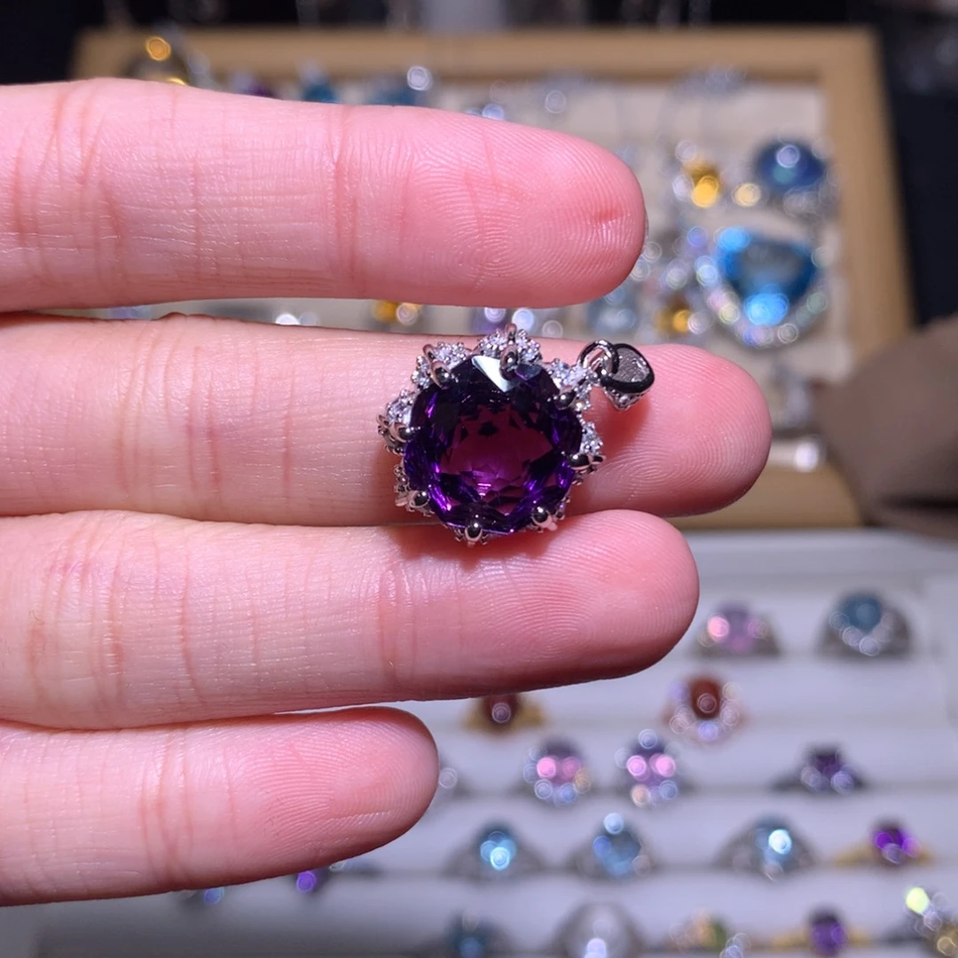 【闪购商品】银S925镶嵌戒指水晶x***n