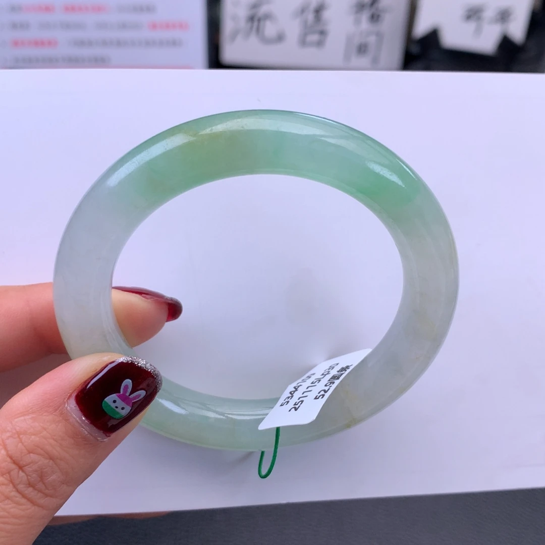 翡翠未镶嵌手镯冰黄加绿性价比