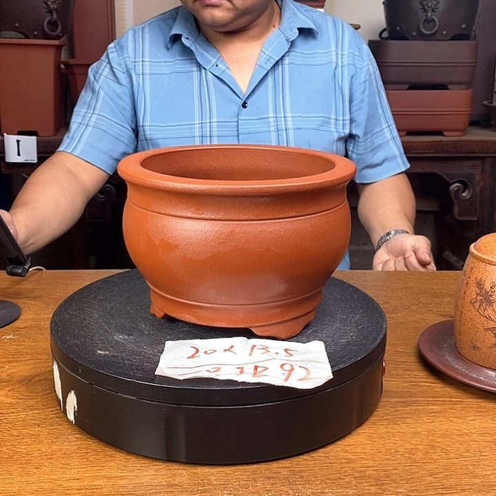 紫砂花盆货号一只JB92