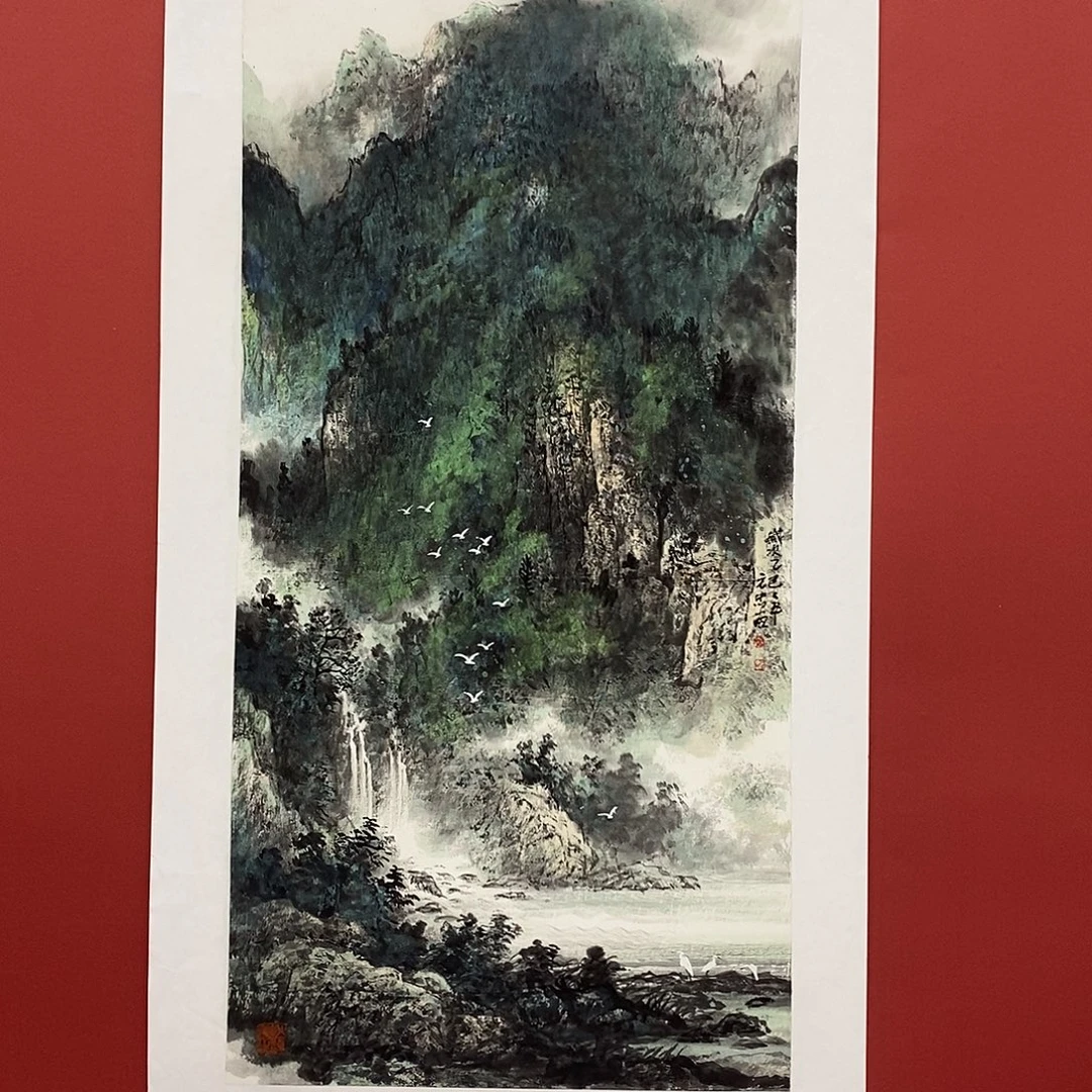 国画吕元忠三尺100*50精品佳作