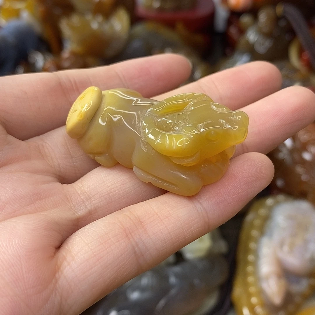 玛瑙/玉髓未镶嵌吊坠