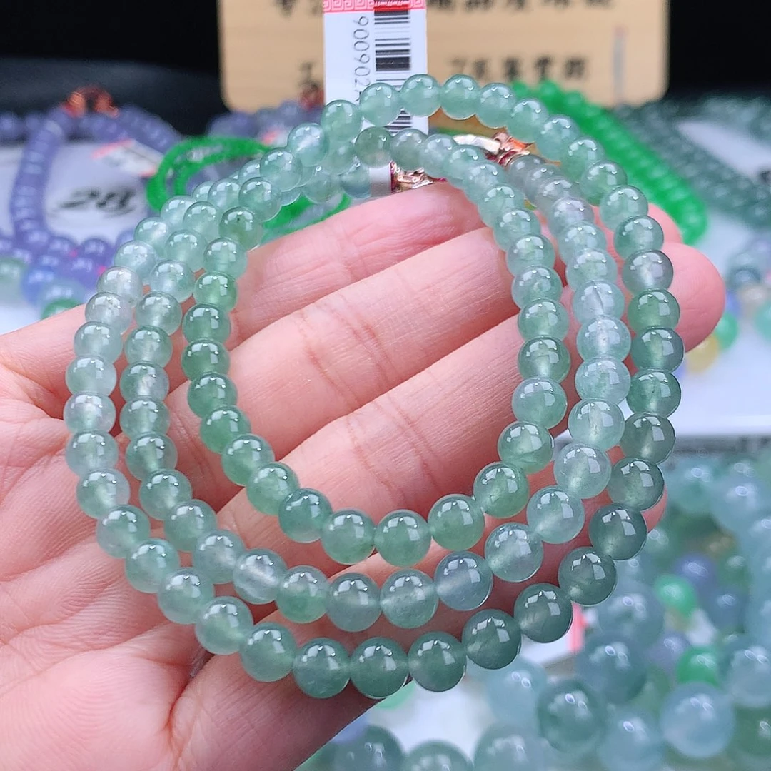 未镶嵌手链翡翠卡6mm