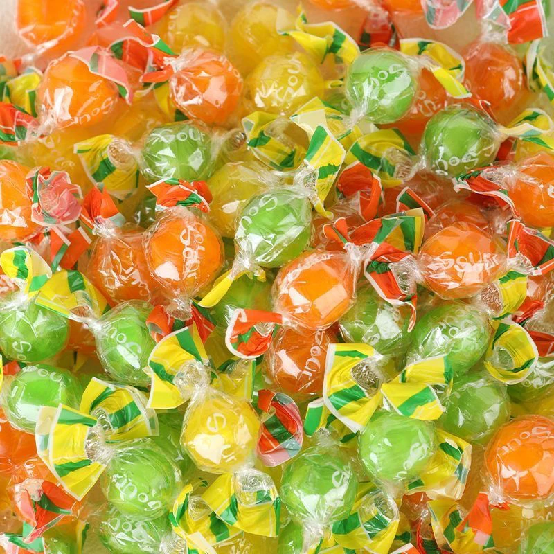 【意大利同款】国产珍珠形果味糖果柠檬香橙苹果味儿童零食水果糖xk
