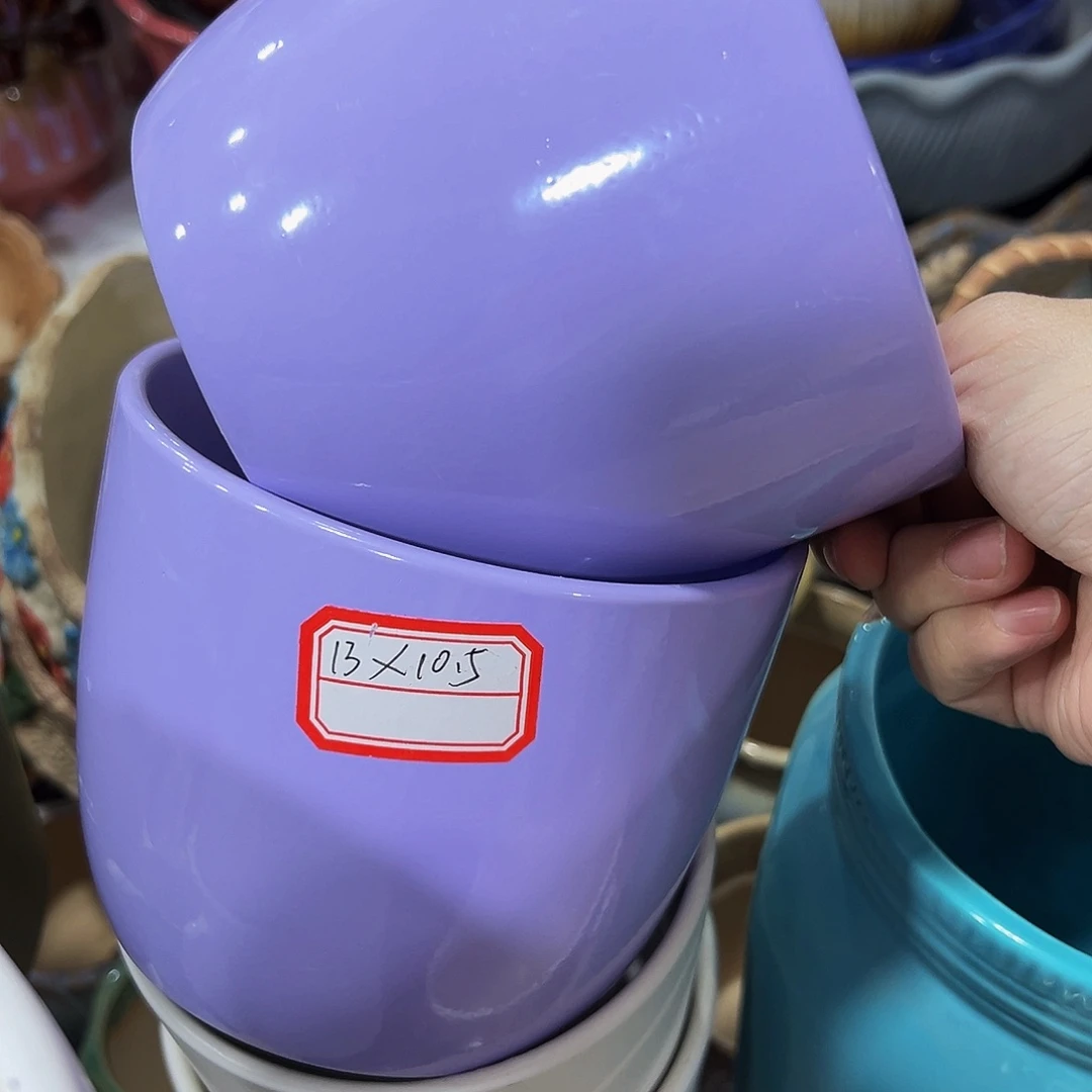 外贸尾单陶瓷花盆凑单10米包邮