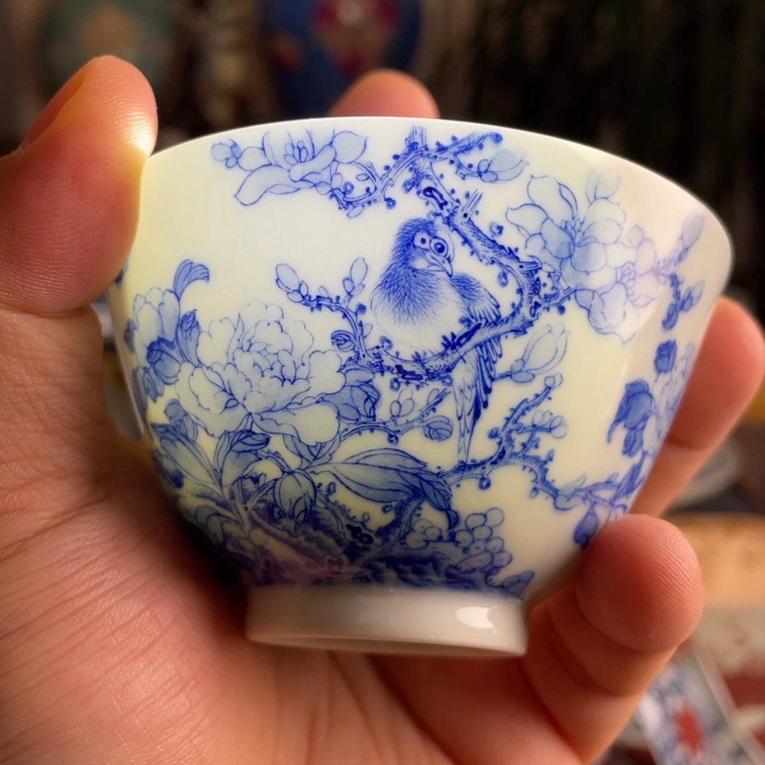 九段花鸟杯子系列