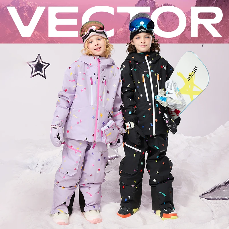 VECTOR【中秋好物】26新款儿童滑雪服男女童防风防水保暖分体单双板