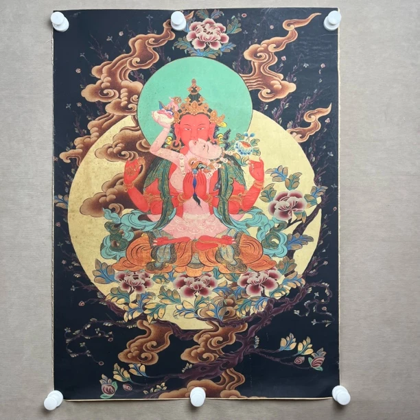 高端精品金刚萨垛绘画类唐卡AA27