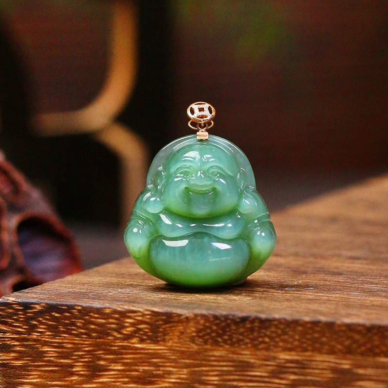 和田玉吊坠佛公【9025C】