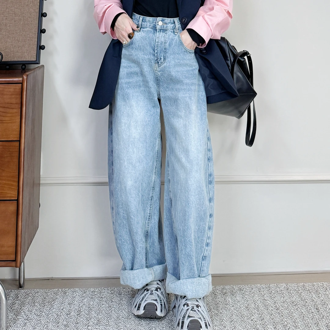 FY6132夏季新款定制设计宽松休闲百搭牛仔裤