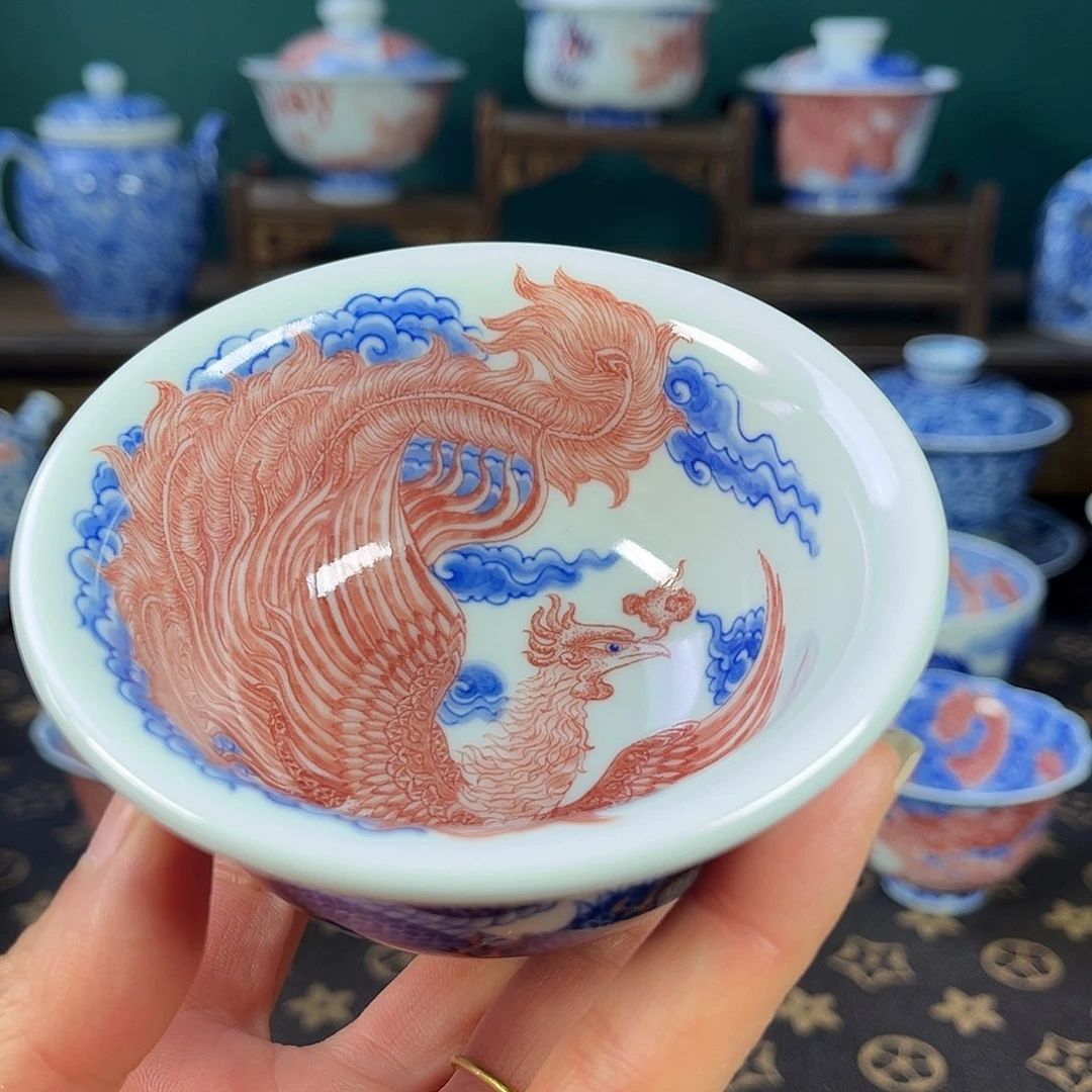 瓷片景德镇市自成堂手工手绘