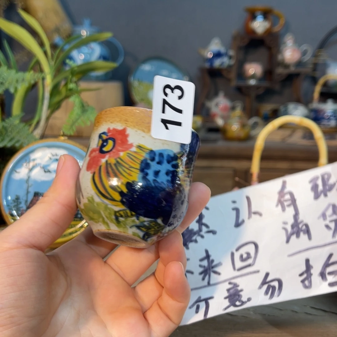 壶素浅淘瓷手工手绘