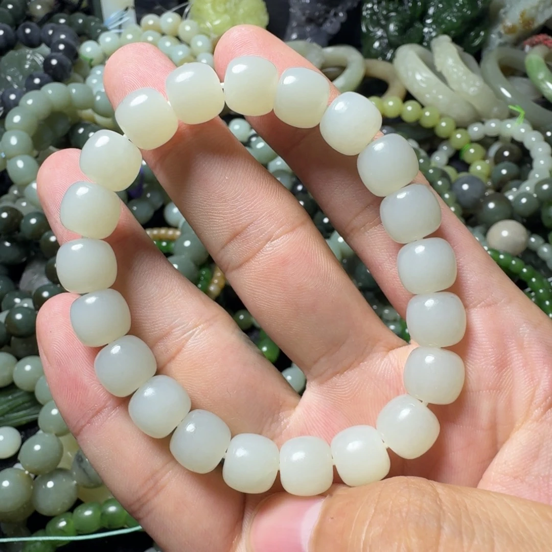 和田玉未镶嵌手串