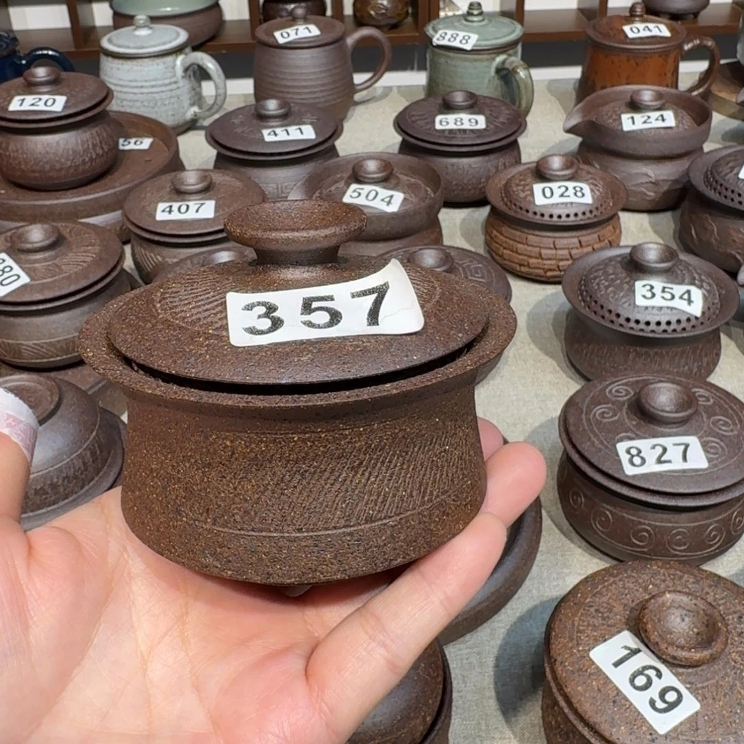 瓷粗瓷茶具素色盖碗