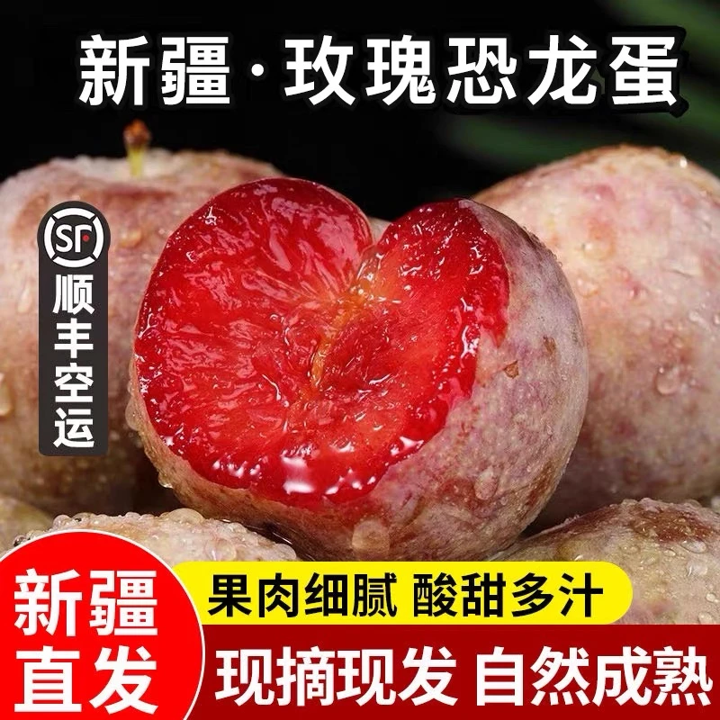空运直发新疆喀什恐龙蛋新鲜杏李孕妇老人小孩现摘现发脆甜多汁