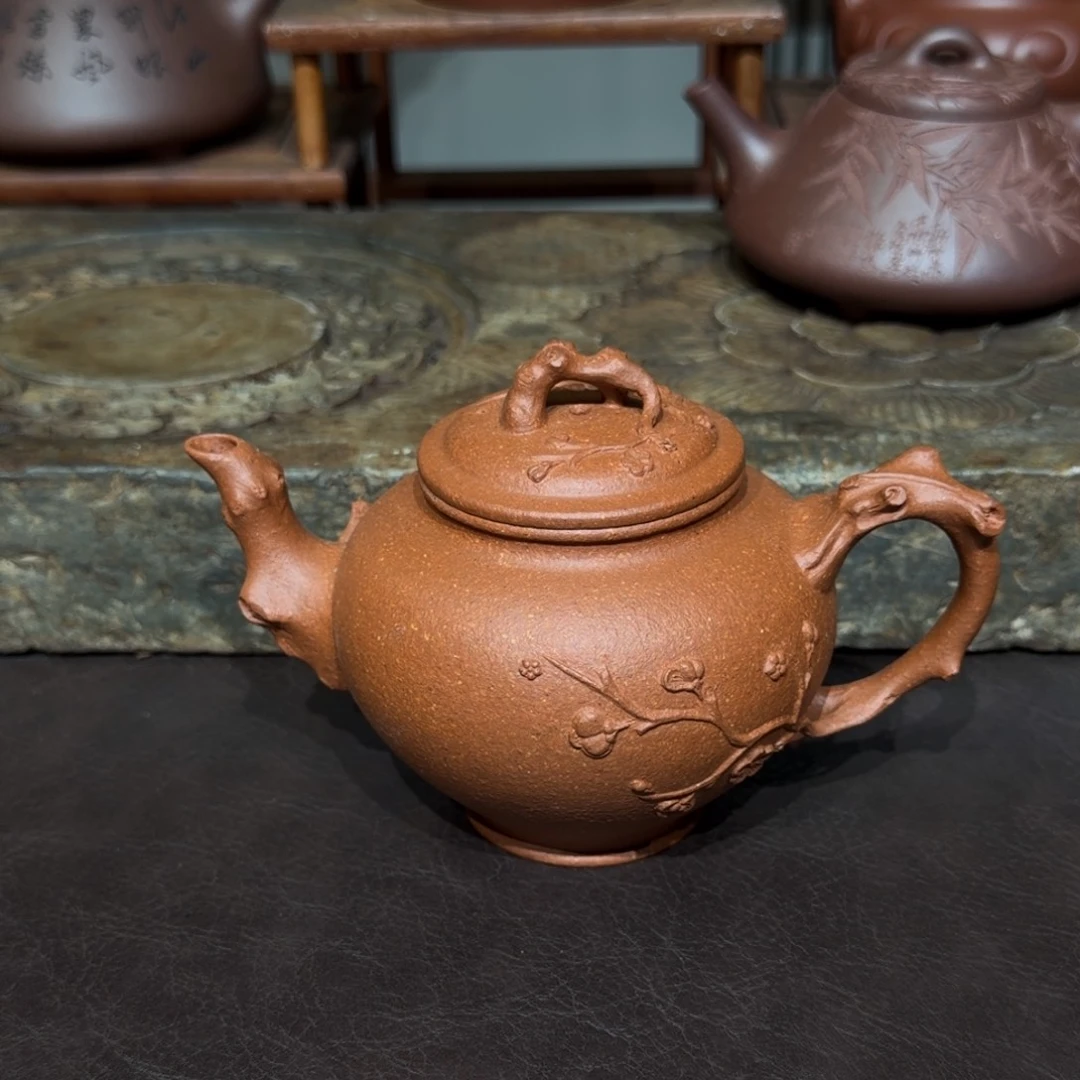 竹***尘紫砂茶壶全手270容量