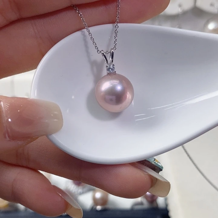 淡水珍珠颈饰银S925镶嵌
