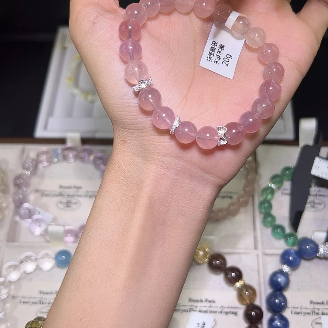 水晶手链未镶嵌桃****·48小时鉴赏