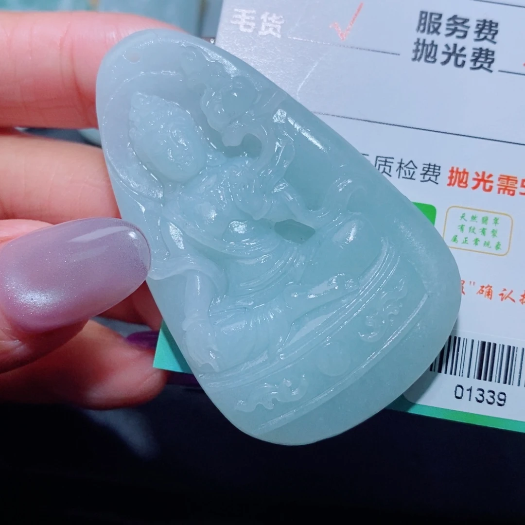 定制翡翠未镶嵌定制毛货翡翠挂件