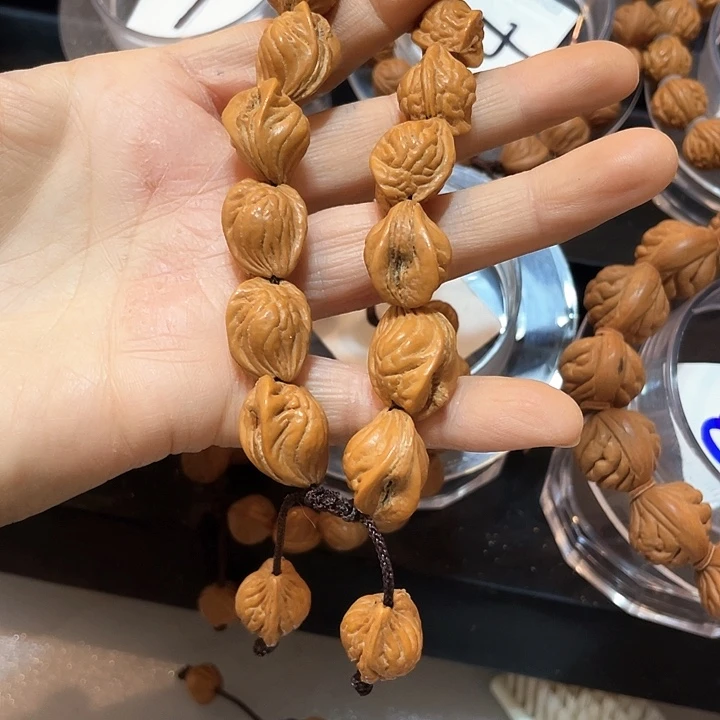 野生龙纹桃核生命之源闭口13尺寸手串