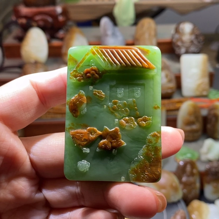 【闪购商品】和田玉（碧玉）吊坠未镶嵌༄***哥