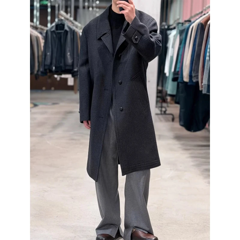 44200版”意式鼎奢 英国melton 100%美利奴羊毛“单排扣 大衣