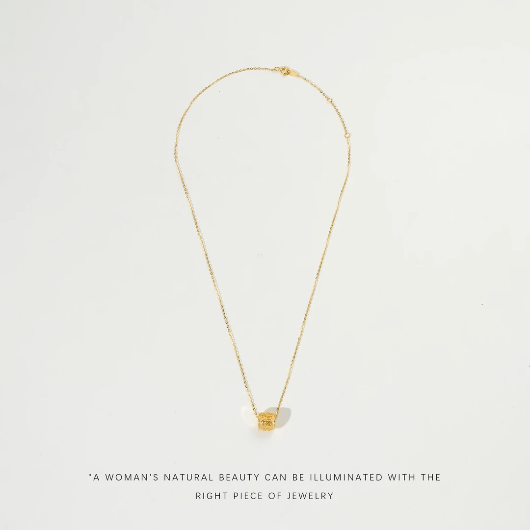 坠链均925银 【招财纳福】精致百搭高级感项链A654