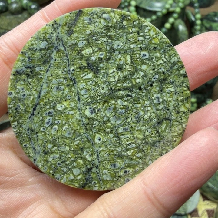 蛇纹石玉未镶嵌药王石能量养生产品