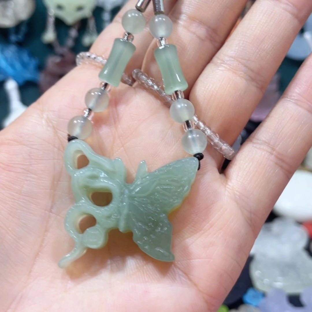 【闪购商品】未镶嵌岫玉颈饰15项链