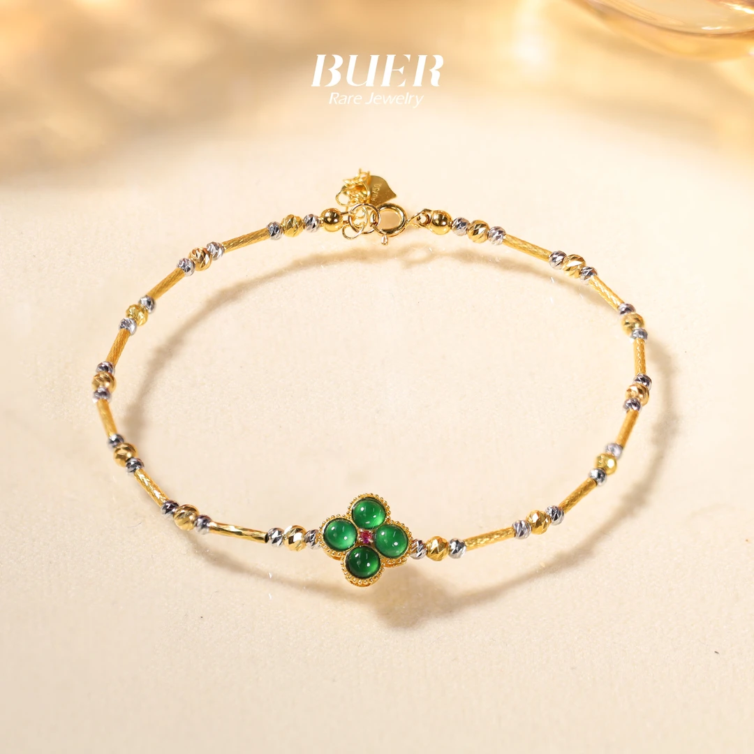 【不二】18K金爆闪DIY手链