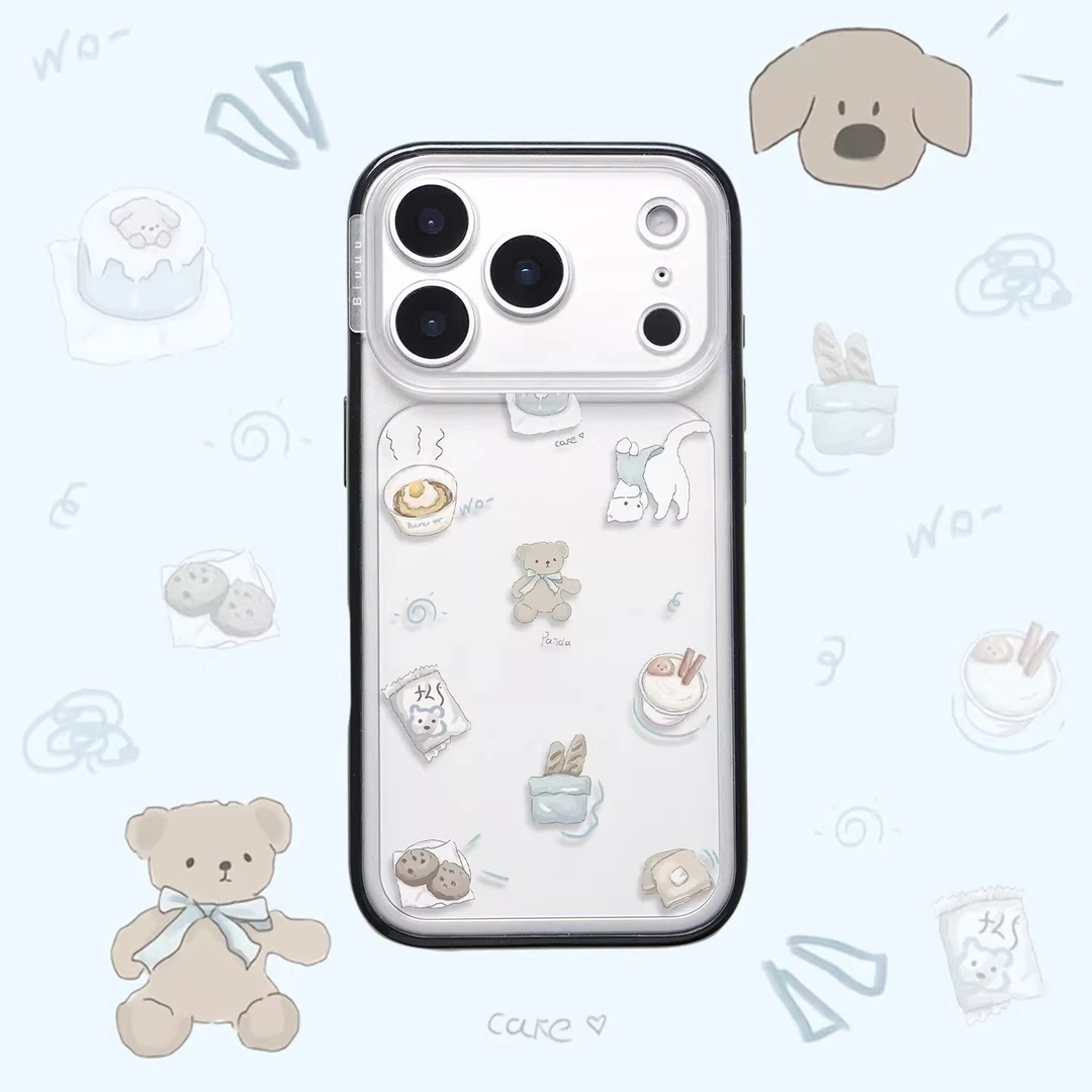 PlanB原创 小熊下午茶适用iphone17pro手机壳苹果16/15/14/13/12